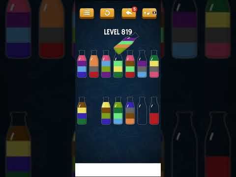 Video guide by Mobile games: Soda Sort Puzzle Level 819 #sodasortpuzzle