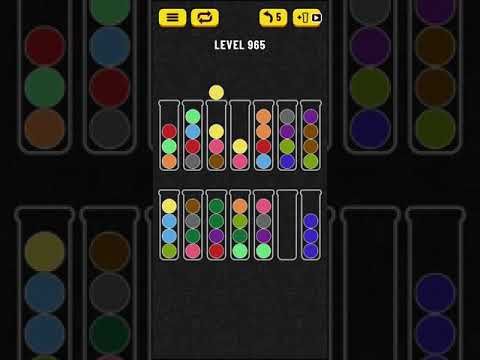 Video guide by Mobile games: Ball Sort Puzzle Level 965 #ballsortpuzzle