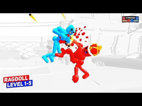Video guide by Daily Dose Of Gameplay: Stickman Ragdoll Fighter Level 1-5 #stickmanragdollfighter