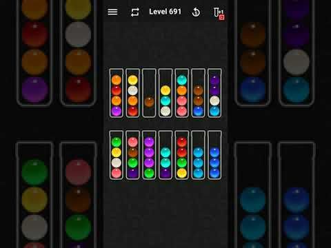 Video guide by justforfun: Ball Sort Color Water Puzzle Level 691 #ballsortcolor