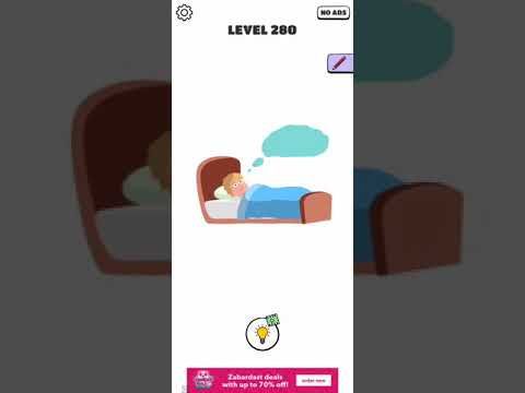 Video guide by Chaker Gamer: Draw a Line: Tricky Brain Test Level 280 #drawaline