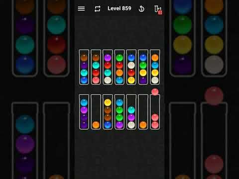 Video guide by justforfun: Ball Sort Color Water Puzzle Level 859 #ballsortcolor