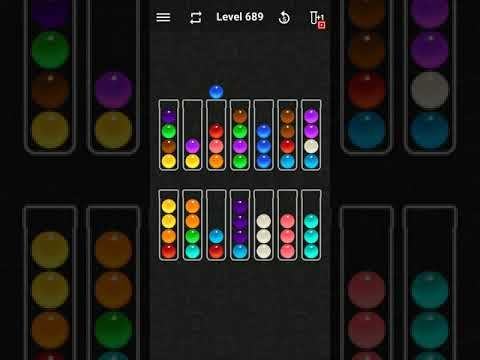 Video guide by justforfun: Ball Sort Color Water Puzzle Level 689 #ballsortcolor