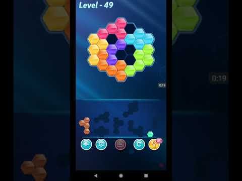 Video guide by ETPC EPIC TIME PASS CHANNEL: Block! Hexa Puzzle Level 49 #blockhexapuzzle