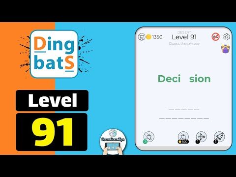 Video guide by BrainGameTips: Dingbats! Level 91 #dingbats
