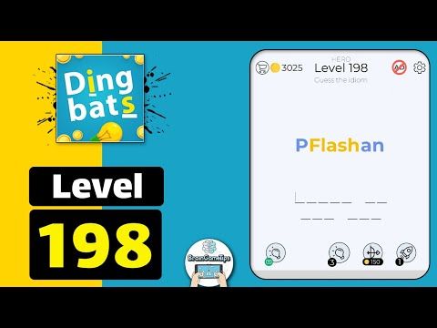 Video guide by BrainGameTips: Dingbats! Level 198 #dingbats