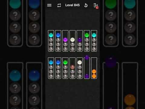 Video guide by justforfun: Ball Sort Color Water Puzzle Level 845 #ballsortcolor
