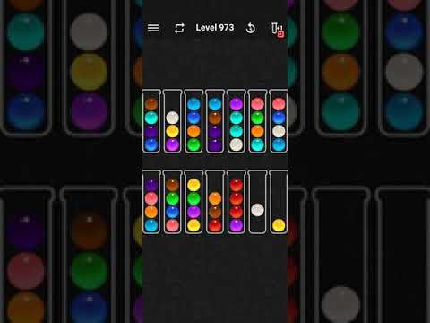 Video guide by justforfun: Ball Sort Color Water Puzzle Level 973 #ballsortcolor