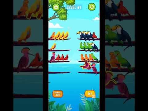 Video guide by Fazie Gamer: Bird Sort Puzzle Level 61 #birdsortpuzzle