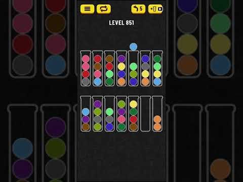 Video guide by Mobile games: Ball Sort Puzzle Level 851 #ballsortpuzzle