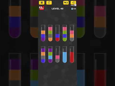 Video guide by Mobile Games: Water Sort Color Puzzle Level 40 #watersortcolor
