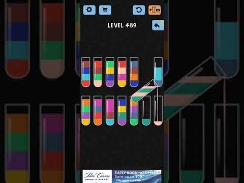 Video guide by ITA Gaming: Water Color Sort Level 489 #watercolorsort