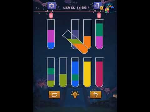 Video guide by sort water color puzzle levels solutions: Color Puzzle Level 1466 #colorpuzzle