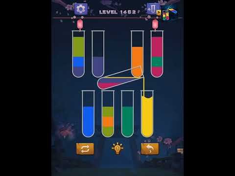 Video guide by sort water color puzzle levels solutions: Color Puzzle Level 1462 #colorpuzzle