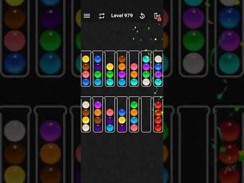 Video guide by justforfun: Ball Sort Color Water Puzzle Level 979 #ballsortcolor