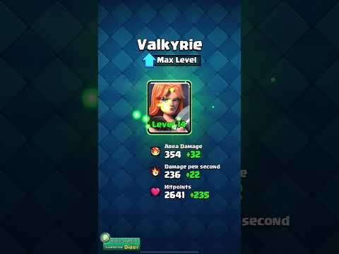 Video guide by Master Diddy San - Clash Royale: Valkyrie Level 14 #valkyrie