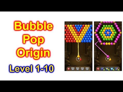 Video guide by bwcpublishing: Bubble Pop Origin! Puzzle Game Level 1-10 #bubblepoporigin