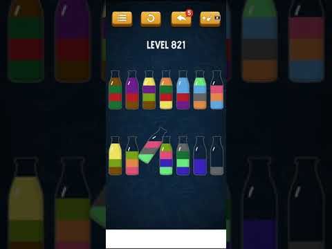 Video guide by Mobile games: Soda Sort Puzzle Level 821 #sodasortpuzzle
