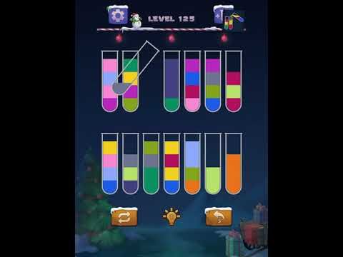 Video guide by sort water color puzzle levels solutions: Color Puzzle Level 125 #colorpuzzle