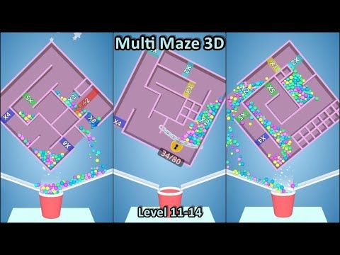 Video guide by FireGaming: Multi Maze 3D Level 11-14 #multimaze3d