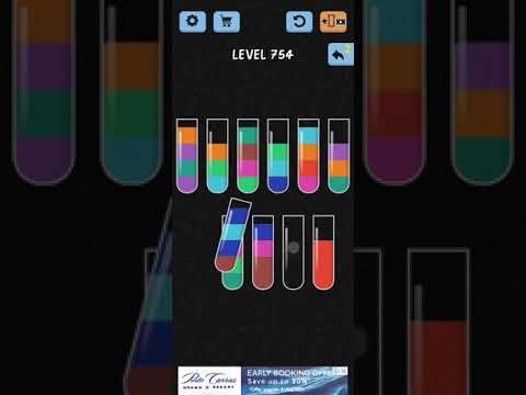 Video guide by ITA Gaming: Water Color Sort Level 754 #watercolorsort