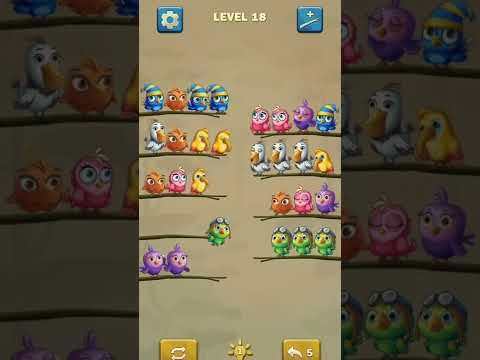 Video guide by 1M Viral Gaming: Bird Sort Puzzle Level 18 #birdsortpuzzle