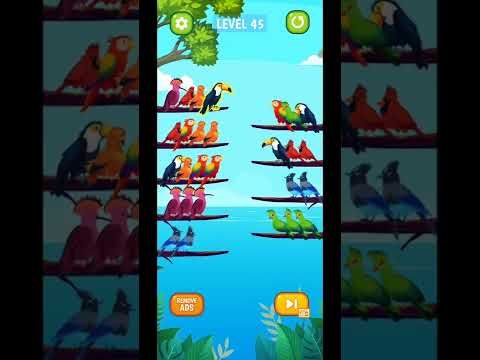 Video guide by Fazie Gamer: Bird Sort Puzzle Level 45 #birdsortpuzzle