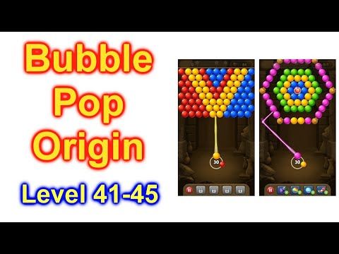 Video guide by bwcpublishing: Bubble Pop Origin! Puzzle Game Level 41-45 #bubblepoporigin