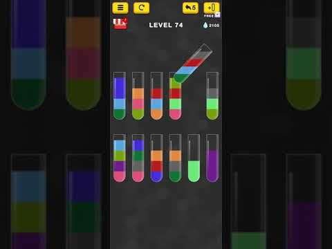 Video guide by Mobile Games: Water Sort Color Puzzle Level 74 #watersortcolor