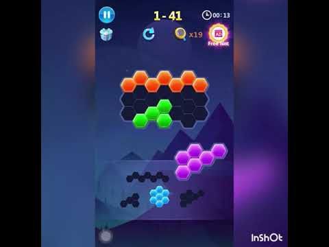 Video guide by Gaming today: Hexa Puzzle Level 41-45 #hexapuzzle
