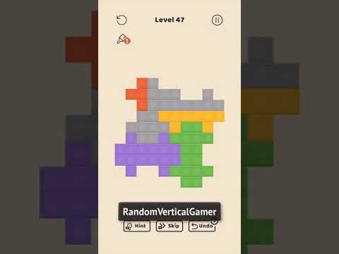 Video guide by RandomVerticalGamer: Folding Blocks Level 47 #foldingblocks