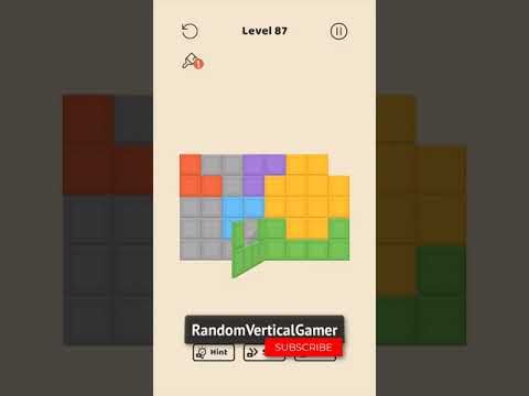 Video guide by RandomVerticalGamer: Folding Blocks Level 87 #foldingblocks