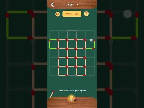 Video guide by mobile games: Matchstick Puzzle Pack 13 - Level 1 #matchstickpuzzle