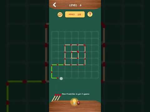 Video guide by mobile games: Matchstick Puzzle Pack 14 - Level 6 #matchstickpuzzle