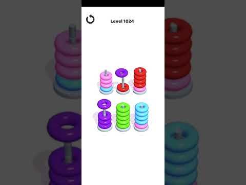 Video guide by Mobile Games: Hoop Stack Level 1024 #hoopstack