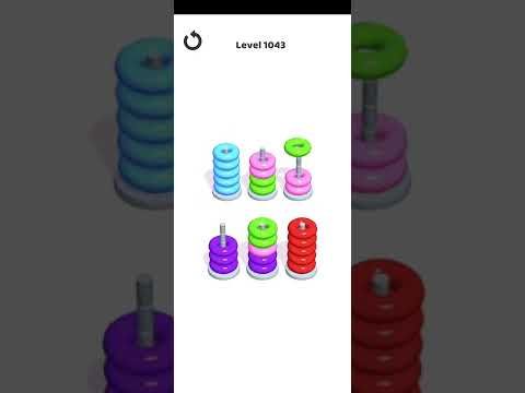 Video guide by Mobile Games: Hoop Stack Level 1043 #hoopstack