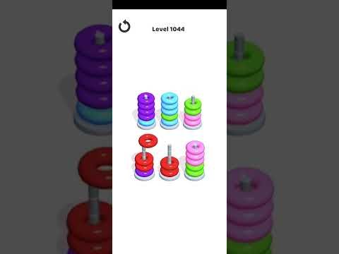 Video guide by Mobile Games: Hoop Stack Level 1044 #hoopstack