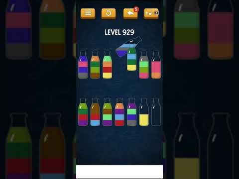 Video guide by Mobile games: Soda Sort Puzzle Level 929 #sodasortpuzzle