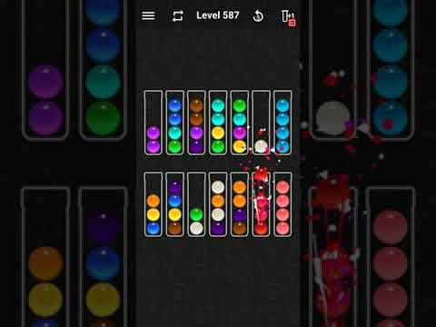 Video guide by justforfun: Ball Sort Color Water Puzzle Level 587 #ballsortcolor