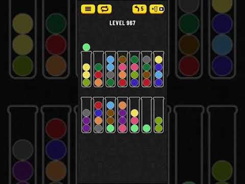 Video guide by Mobile games: Ball Sort Puzzle Level 967 #ballsortpuzzle