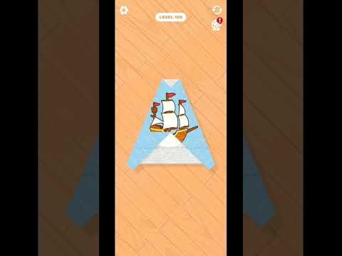 Video guide by MADMIND GAMER: Paper Fold Level 106 #paperfold