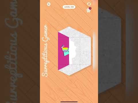 Video guide by Surreptitious Gamer: Paper Fold Level 135 #paperfold