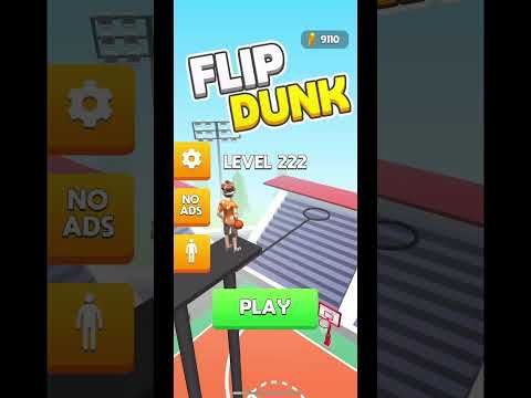 Video guide by GamewithAmy: Flip Dunk Level 222 #flipdunk