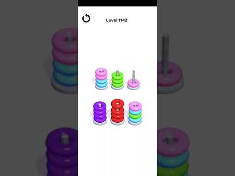 Video guide by Mobile Games: Hoop Stack Level 1142 #hoopstack