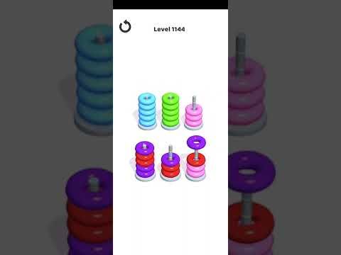 Video guide by Mobile Games: Hoop Stack Level 1144 #hoopstack