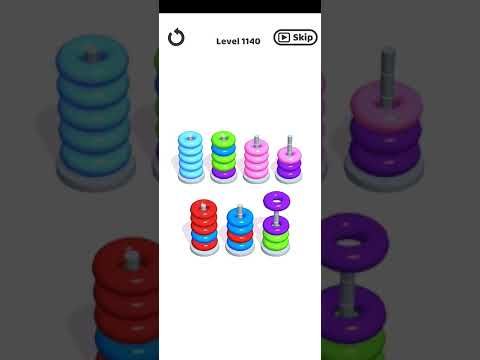 Video guide by Mobile Games: Hoop Stack Level 1140 #hoopstack