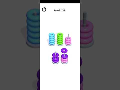 Video guide by Mobile Games: Hoop Stack Level 1134 #hoopstack