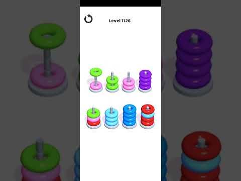 Video guide by Mobile Games: Hoop Stack Level 1126 #hoopstack