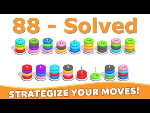 Video guide by Mobile Puzzle Games: Hoop Stack Level 88 #hoopstack