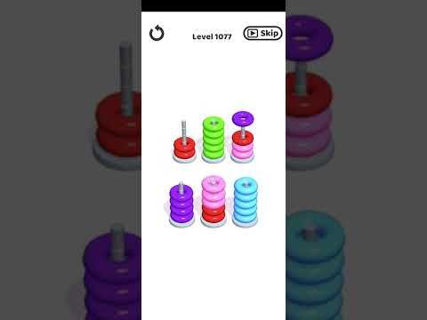 Video guide by Mobile Games: Hoop Stack Level 1076 #hoopstack